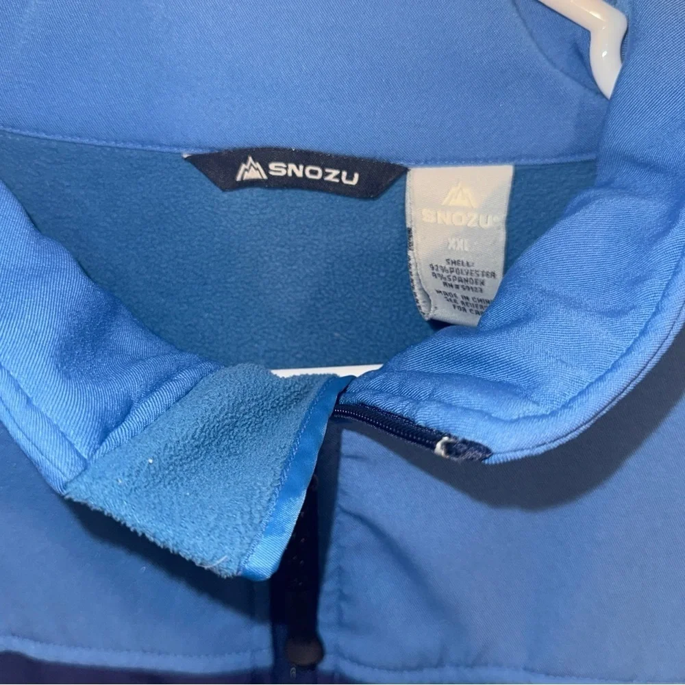 Snozu Men's Performance Jacket Softshell Weather Resistant Navy/blue XXL​​​